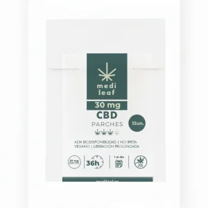 Parches CBD 30mg Extra Fuerza MediLeaf – Hasta 36 horas de alivio continuo